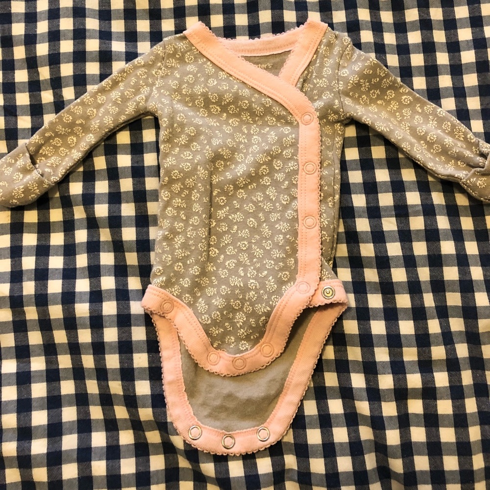 Carters Kimono Onesies - Pair! Never worn.
